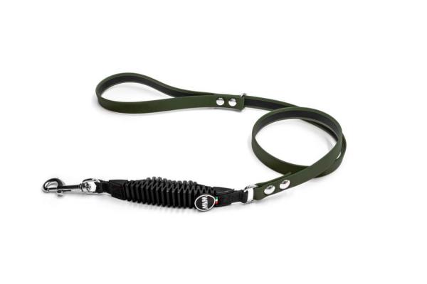 WAW Icon Village Leash 125cm Forest Green/Black Gr. XXS